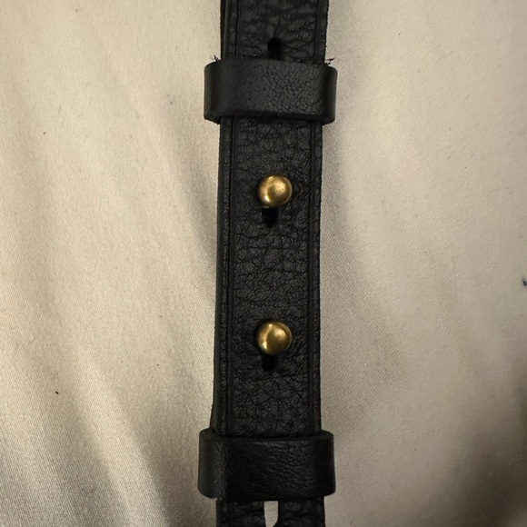 J. Crew Black Leather Tote with Strap Like New! Shoulder or Tote - Picture 6 of 10